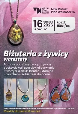 Warsztaty BIŻUTERIA Z ŻYWICY